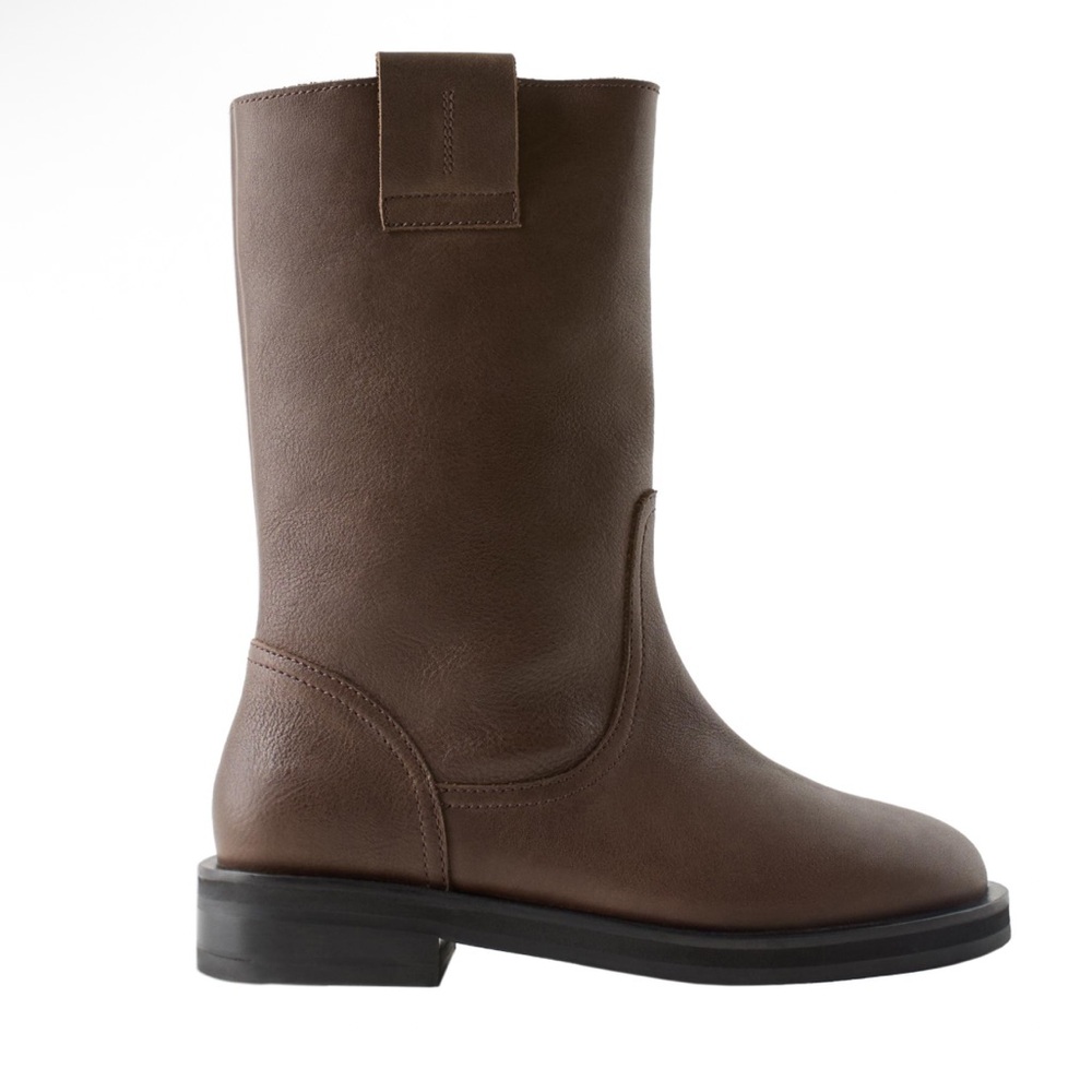 Zara Brown Kids Boots - Picture 4 of 7